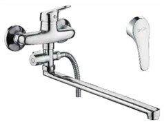 Смеситель для ванны D-LIN D140309-2, однорычажный, излив 300мм, хром 89520