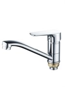 Смеситель для кухни AMMORE А5102, однорычажный, на гайке, хром 89889