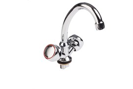 Смеситель для кухни STOMEGA 3310-2, двухвентильный, на гайке, хром 82635