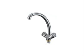 Смеситель для кухни РМС SL116-273F, двухвентильный, на гайке, хром 88288