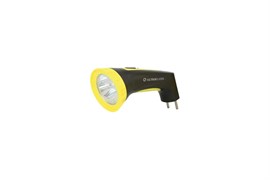 Фонарь ручной ULTRAFLASH 12867 LED 3804М, аккумуляторный, встроенная вилка 220В, 4 светодиодов, 1 режим 42621