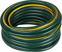 Шланг поливочный Grinda Standard 429000-1/2-25, 1/2дюйма, 25м, ПВХ, трехслойный, армированный, зеленый 45617