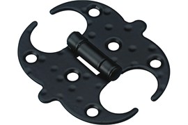 Петля накладная AMIG 553 NGM 12628, 100х100х1.5мм, универсальная, сталь, черная 64053