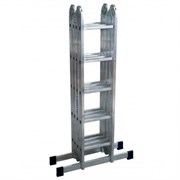 Лестница трансформер, 2х4+2х5 ступеней, высота 2.54-5.23мм, алюминиевая 11803