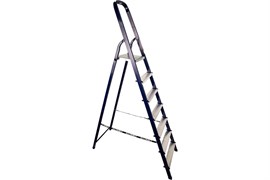 Лестница стремянка АЛЮМЕТ М8407, 7 ступеней, высота 1.45м, стальная 10813