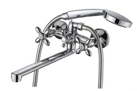 Смеситель для ванны AMMORE A4588-F, двухвентильный, с плоским изливом, хром 89440