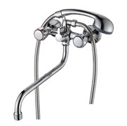 Смеситель для ванны AMMORE А4685, двухвентильный, с круглым изливом, хром 89438