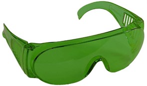 Очки STAYER "STANDARD" защитные, поликарбонатная монолинза с боковой вентиляцией, зеленые