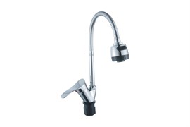 Смеситель для кухни ЭВЕРЕСТ В58-214М, однорычажный, черный, ЦАМ, без подводки 89481