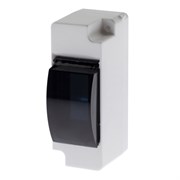 Щит распределительный для открытой проводки ЭРА SIMPLE КМПн 1/2 Б0051470, на 2 модуля, IP30, пластиковый, с крышкой 83928