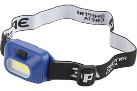 Фонарь налобный ЭРА GB-707 Атлант, 3 элемента питания R03, 1COB 5Вт, 180Лм, 4 режима 80793