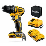 Дрель-шуруповерт аккумуляторная STEHER CB-45-22, 20В, 45Нм, 2 АКБ, 2Ач, в сумке 92411