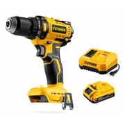 Дрель-шуруповерт аккумуляторная STEHER CB-65-21, 20В, 65Нм, 1 АКБ, 2Ач 92413