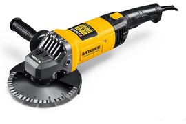 Машина углошлифовальная (болгарка) STEHER AGS-230-2200 S, 230мм, 6600об/мин, 2200Вт 92144