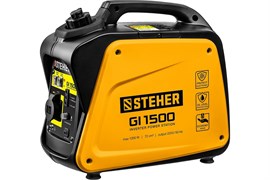 Электрогенератор STEHER GI-1500 бензиновый, инверторный, 1200Вт, с ручным стартером 92335