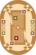 Ковер KAMEA carving 5462, 80х150см, овальный, кремовый 48257