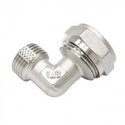Угольник STI 16х1/2"НР, цанга-штуцер, латунный 77114