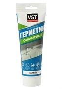 Герметик VGT, 350г, санитарный, акриловый, для наружных и внутренних работ, белый 92948