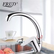Смеситель для кухни FRUD R41105, однорычажный, хром, ЦАМ 90060