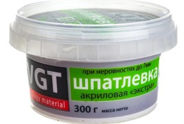Шпаклевка/шпатлевка VGT Экстра акриловая по дереву, готовая, 0.3кг, дуб светло-серый 92977