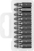 Бита ЗУБР Мастер, С 1/4 дюйма, РН2, 25мм, кованая, хромомолибденовая сталь