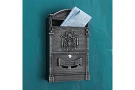 Ящик почтовый АЛЛЮР №4010В, индивидуальный, 270х425мм, цвет старое серебро