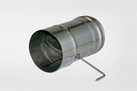 Задвижка ( шибер нержавеющая сталь 0.5мм) диаметр 100 поворотная