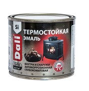 Эмаль термостойкая Dali, антикоррозийная, глубокоматовая, черная, 0.4кг Эмаль термостойкая Dali, антикоррозийная, глубокоматовая, черная, 0.4кг