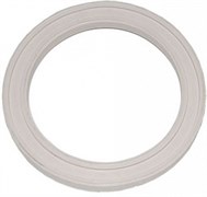 Прокладка уплотнительная для импортного смывного бачка 112х85х13мм, круглая, белая, резиновый полимер