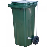 Контейнер для мусора МКТ-120, 480x550x997мм, 120л, пластиковый, с крышкой, на 2 колесах