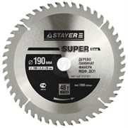 Диск пильный по дереву STAYER SUPER-Line, 190x20мм, 48Т - 48 зубьев 3736