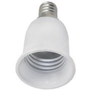 Переходник Ecola A4T14WEAY, с цоколя E14 на E27, белый 41530
