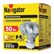 Лампа галогеновая Навигатор 94 208 JCDRC, 230В, 50Вт, 2000Н, GU10