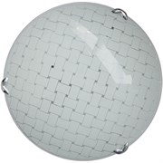 Светильник настенный/бра Дюна Плетенка, диаметр 250мм, 1х60W, E27, белый/глянец/хром