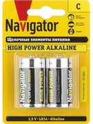 Батарейка Navigator 94754 LR14, алкалиновая/щелочная, бочонок, упаковка 2шт