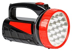 Фонарь-прожектор Smartbuy SBF-401-К, аккумуляторный 4В, 1.6Ah, 12 светодиодов 2.4 Вт, 9 светодиодов, 2 режима, зарядное устройство 220В, красный