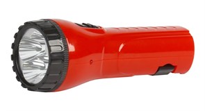 Фонарь ручной Smartbuy  SBF-95-R, аккумуляторный 4В 0.5 Ah, 7 светодиодов, 2 режима работы, встроенная вилка, 220В, красный