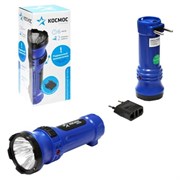 Фонарь ручной КОСМОС КОСАсс 102 LED, аккумуляторный 4В 0.3Ah, 1 светодиод, 0.5Вт, 110Лм, черно-синий Фонарь ручной КОСМОС КОСАсс 102 LED, аккумуляторный 4В 0.3Ah, 1 светодиод, 0.5Вт, 110Лм, черно-синий
