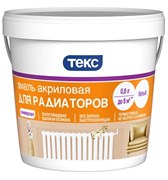 Эмаль Текс Универсал акриловая, для радиаторов отопления, полуглянцевая, белая, 0.4л Эмаль Текс Универсал акриловая, для радиаторов отопления, полуглянцевая, белая, 0.4л