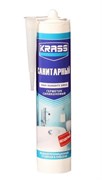 Герметик KRASS, силиконовый, санитарный, бесцветный, 300мл Герметик KRASS, силиконовый, санитарный, бесцветный, 300мл