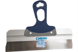 Шпатель СИБИН 10085-30, 300мм, фасадный, полотно нержавеющая сталь, двухкомпонентная ручка