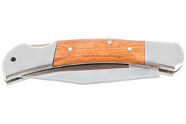 Нож складной STAYER с деревянными вставками, 225мм