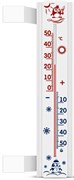 Термометр оконный Солнечный зонтик ТБО исп.3, 175x38мм, шкала -50…+50 градус, на липучке, микс
