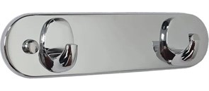 Крючок для ванной комнаты Haiba HB1505-02, настенный, металлический, 2 на планке