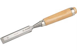 Стамеска-долото Зубр Эксперт 18096-25, 25мм, хромованадиевая, деревянная ручка