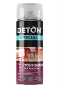 Грунт-эмаль DETON Special для пластика, черный, 520мл
