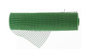 Сетка пластиковая, ячейка 45x45мм, высота 1.8м, зеленая, в рулоне 20м, на метраж