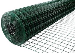Сетка пластиковая, ячейка 45x45мм, высота 1.8м, темно-зеленая, в рулоне 20м, на метраж