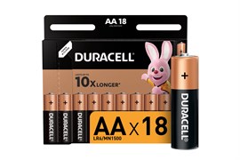 Батарейка Duracell АА/LR6 BASIC Duracell Б0014448, пальчиковая, поштучно 60229