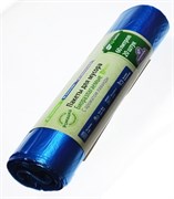 Мешки для мусора ЭКОЛАЙФ ЭЛБ-602040С, 58x68см, 60л, ПНД, биоразлагаемые, синие, запах лаванда, в рулоне 20шт
